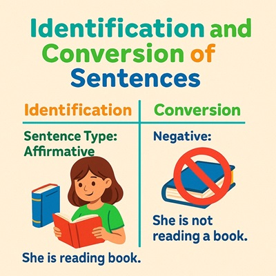 Identification and Conversion of Sentences