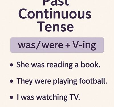 Past Continuous Tense