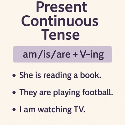 Present Continuous Tense
