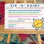 Sip ‘N’ Paint- An Art Workshop for Children